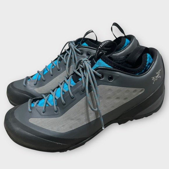 Arc'teryx Acrux FL GTX Approach Shoes Women's 8 Gray Blue Gore-Tex Liner Hiking - Picture 1 of 9